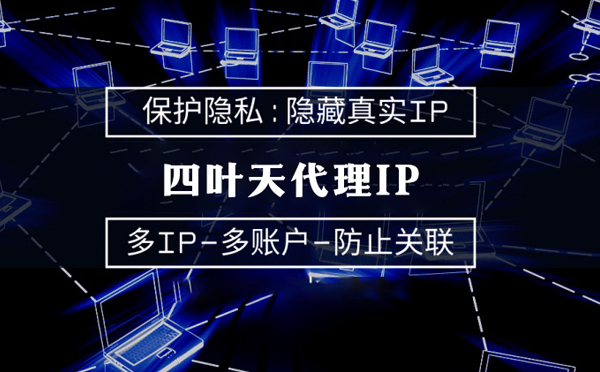 【温州代理IP】代理服务器的类型有哪些？四叶天代理IP怎么样